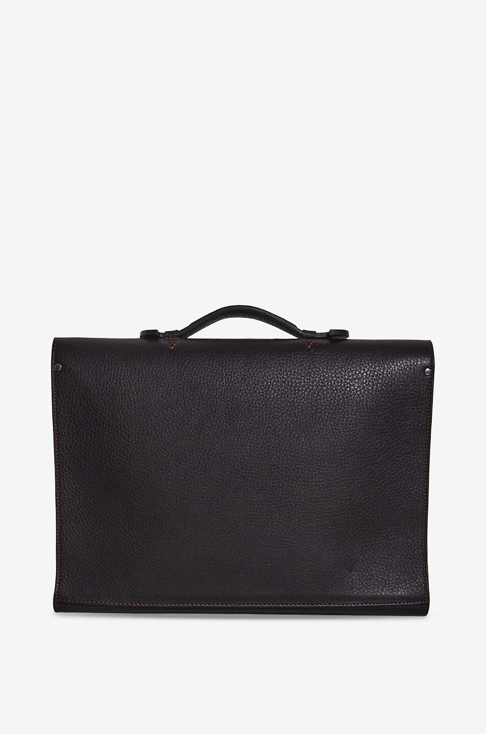 F. HAMMANN Leather document holder Men DARK BROWN 3