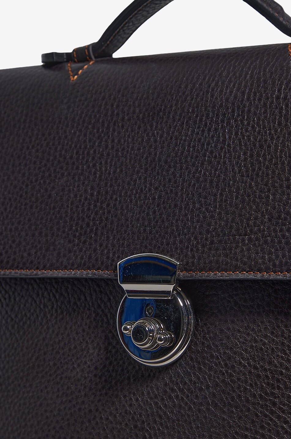 F. HAMMANN Leather document holder Men DARK BROWN 5