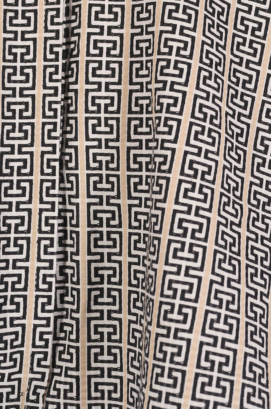 MARIA DE LA ORDEN Short en coton à motif géométrique Santiago Femme BEIGE 2
