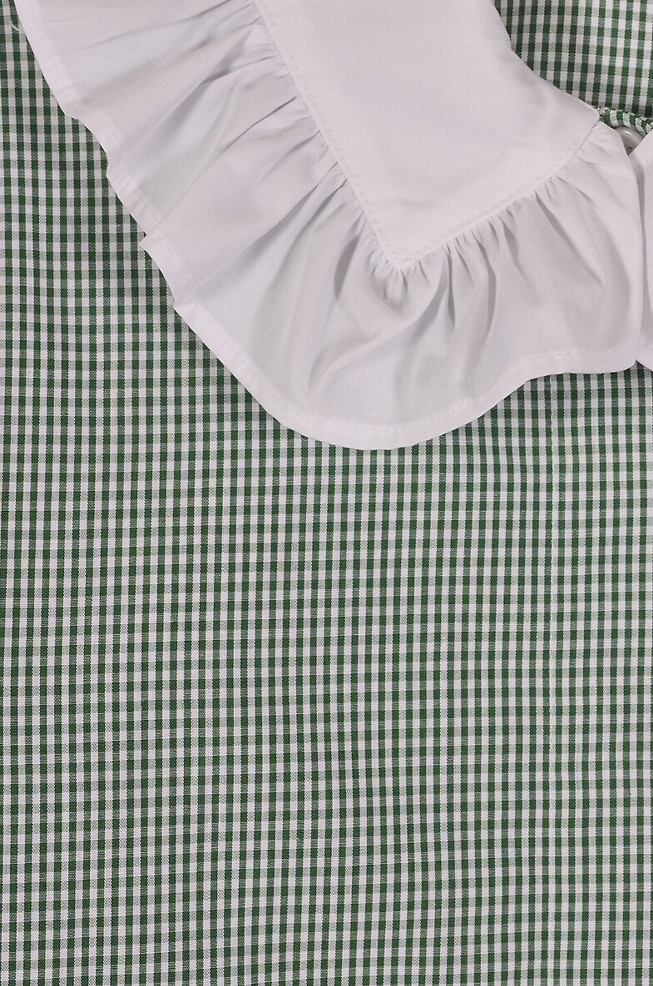 MARIA DE LA ORDEN Chemise à col claudine à carreaux en coton Boissiere Femme VERT 4