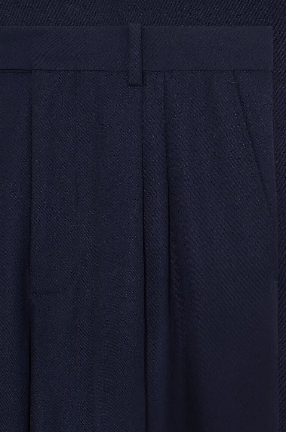 DROLE DE MONSIEUR Pleated straight-leg trousers in blended virgin wool Men DARK BLUE 2