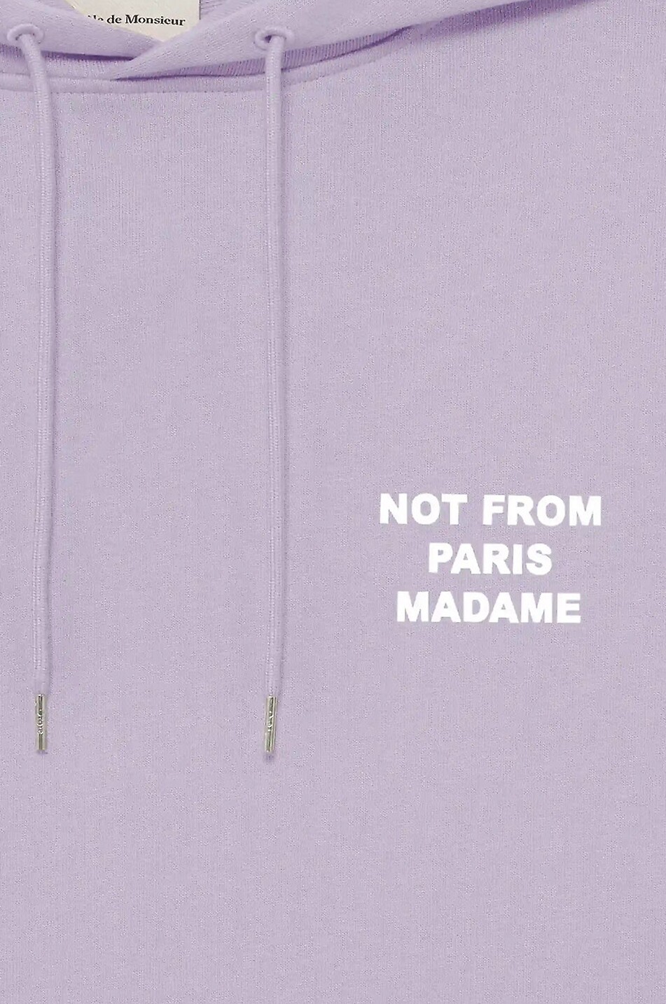 DROLE DE MONSIEUR Cotton hooded sweatshirt with kangaroo pocket Men PURPLE 3