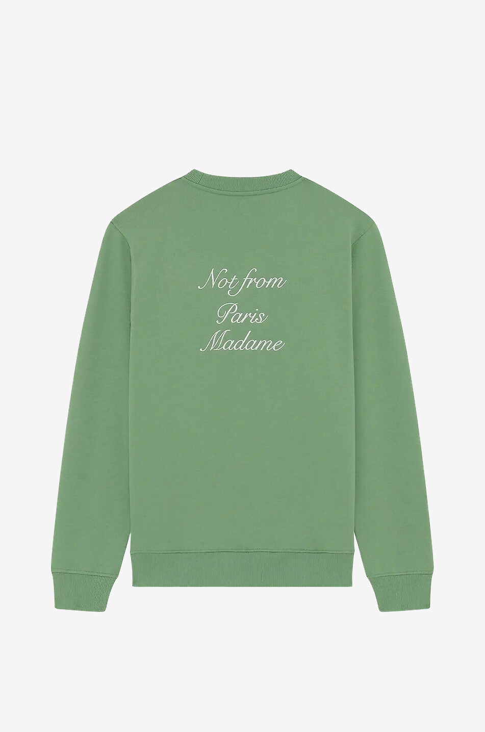 DROLE DE MONSIEUR Crewneck cotton sweatshirt Men LIGHT GREEN 2