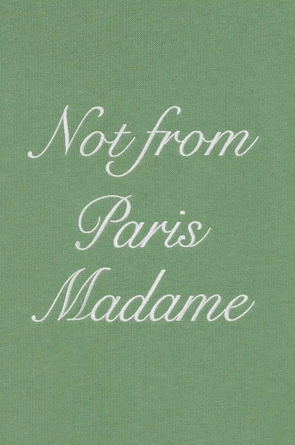 DROLE DE MONSIEUR Crewneck cotton sweatshirt Men LIGHT GREEN 3