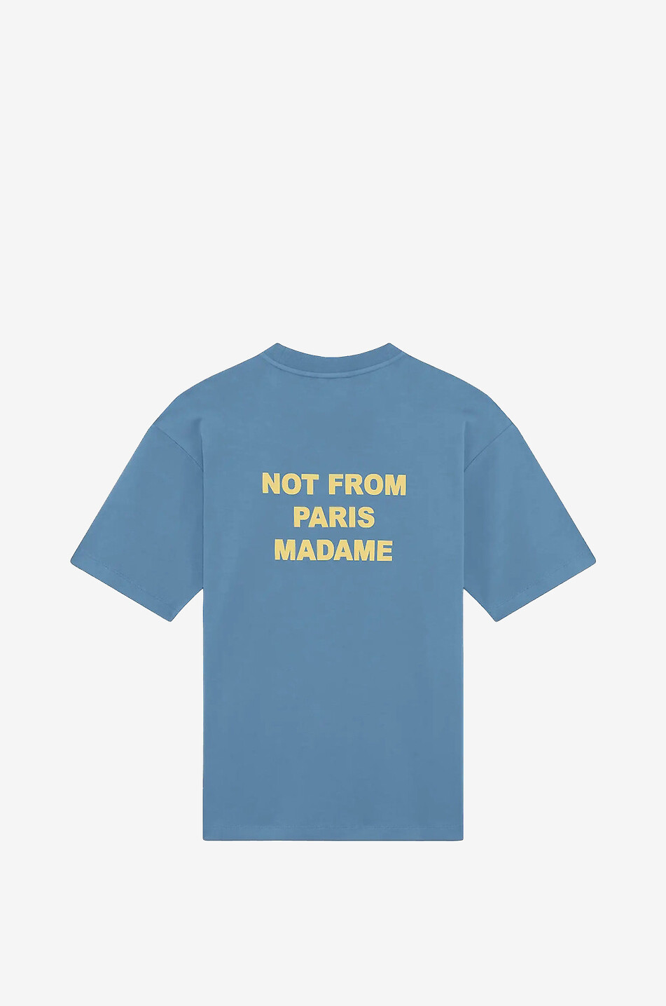 DROLE DE MONSIEUR T-shirt ribbed crew-neck cotton Men BLUE 2