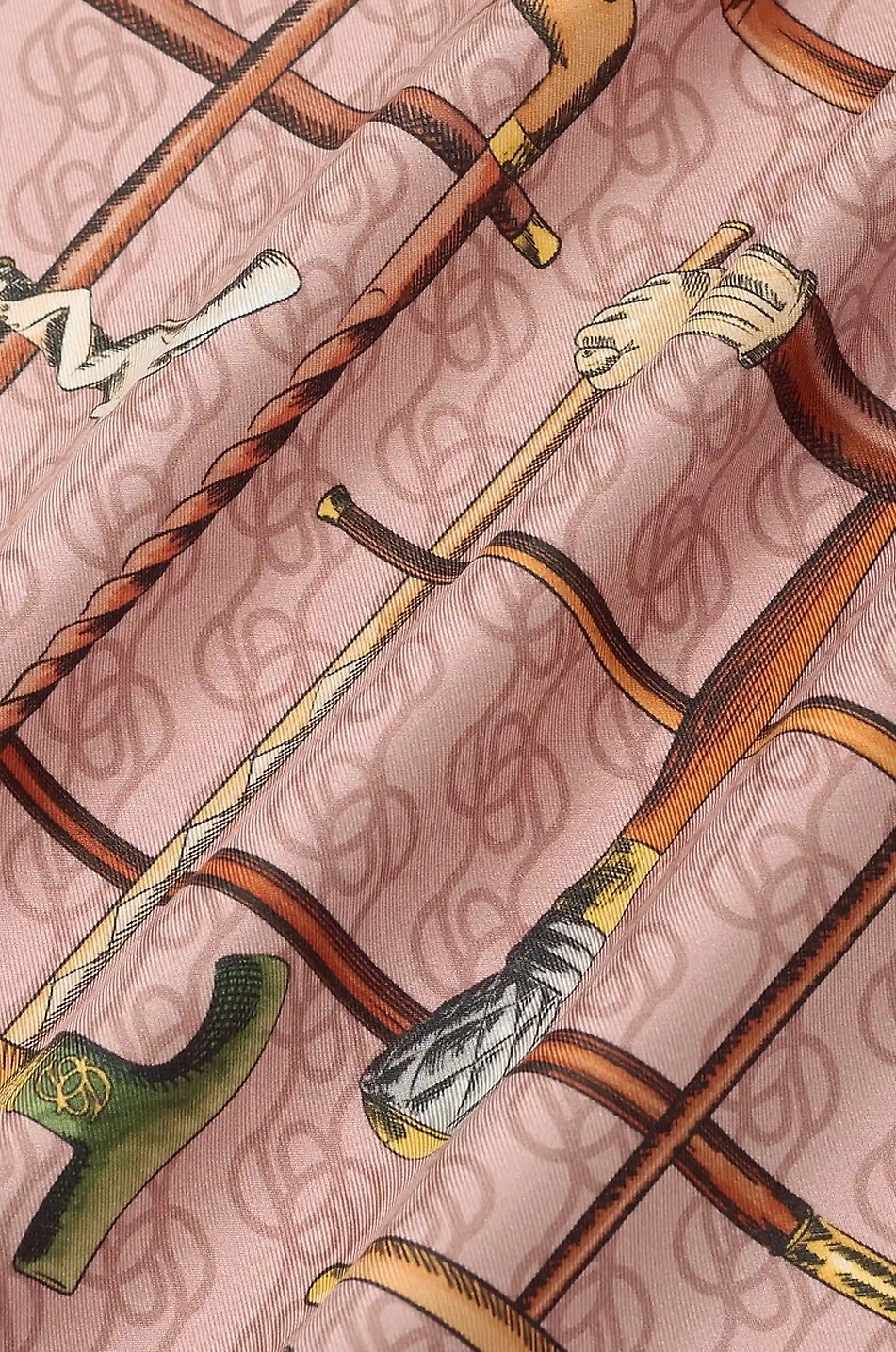 DROLE DE MONSIEUR Foulard carré en soie imprimé Cannes Homme ROSE 3