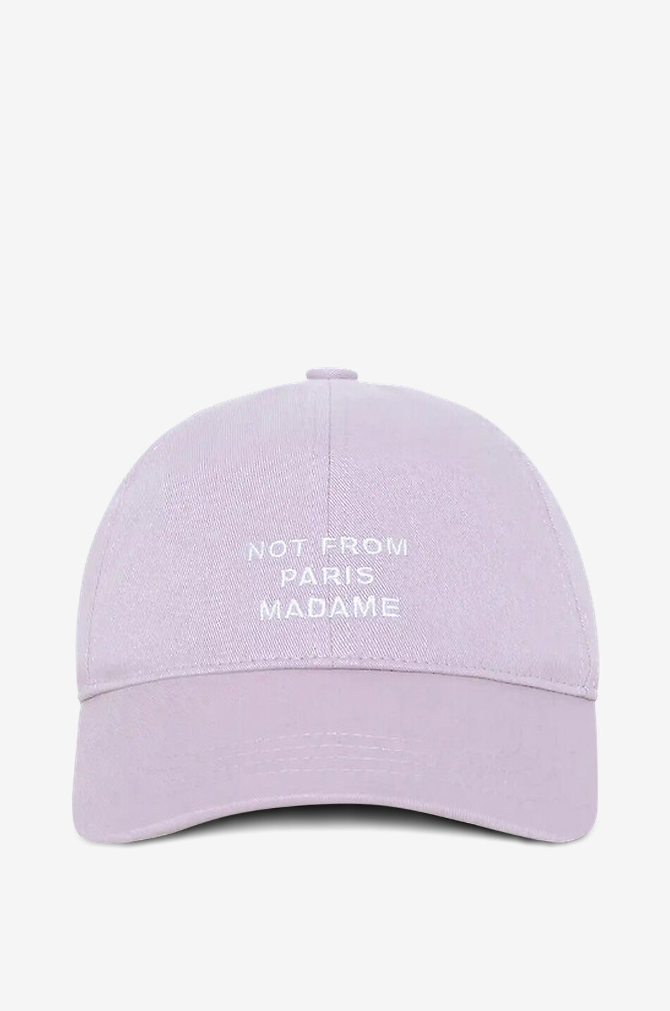 DROLE DE MONSIEUR Slogan cotton twill baseball cap Men LIGHT PURPLE 1