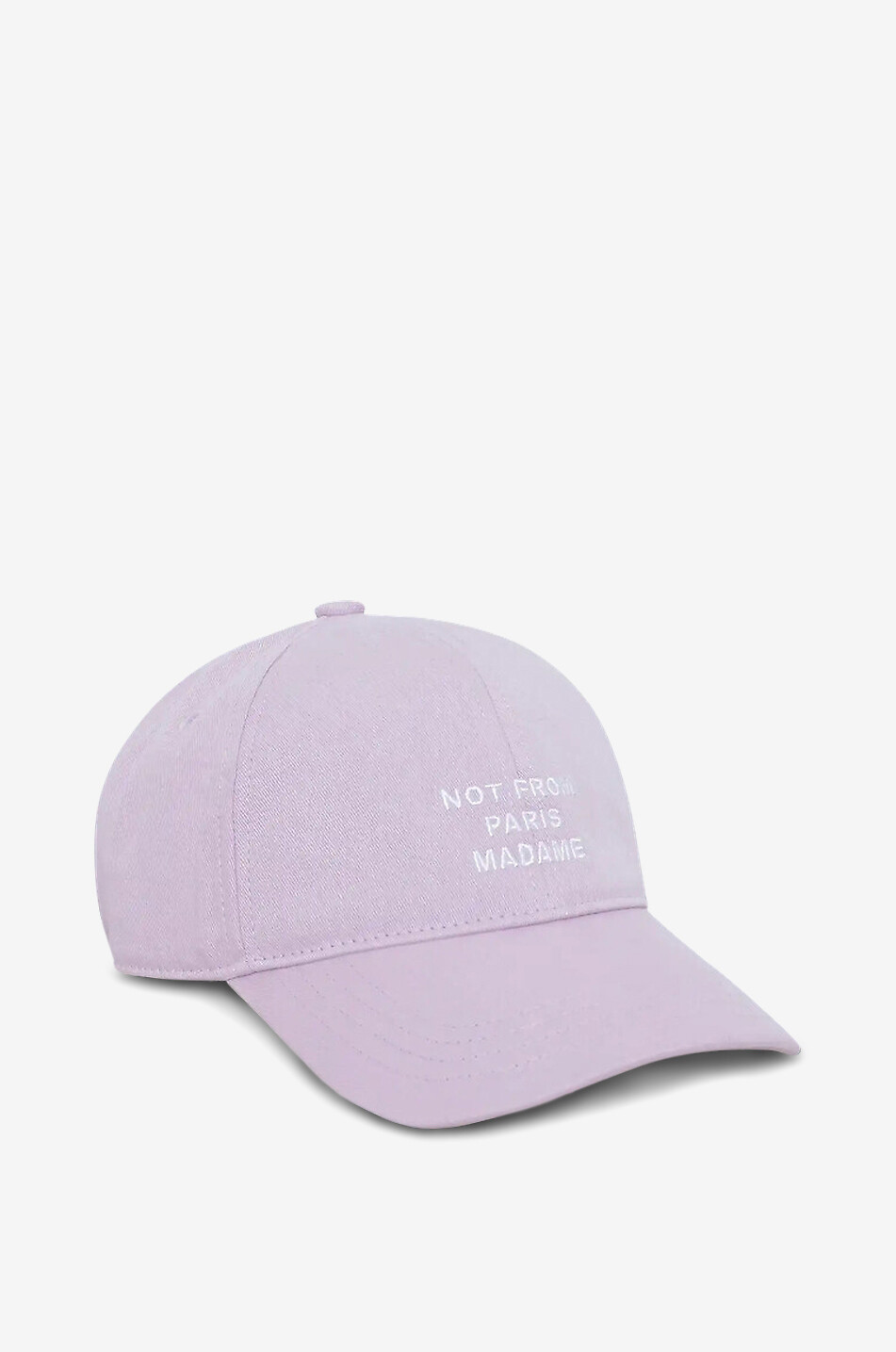 DROLE DE MONSIEUR Slogan cotton twill baseball cap Men LIGHT PURPLE 2