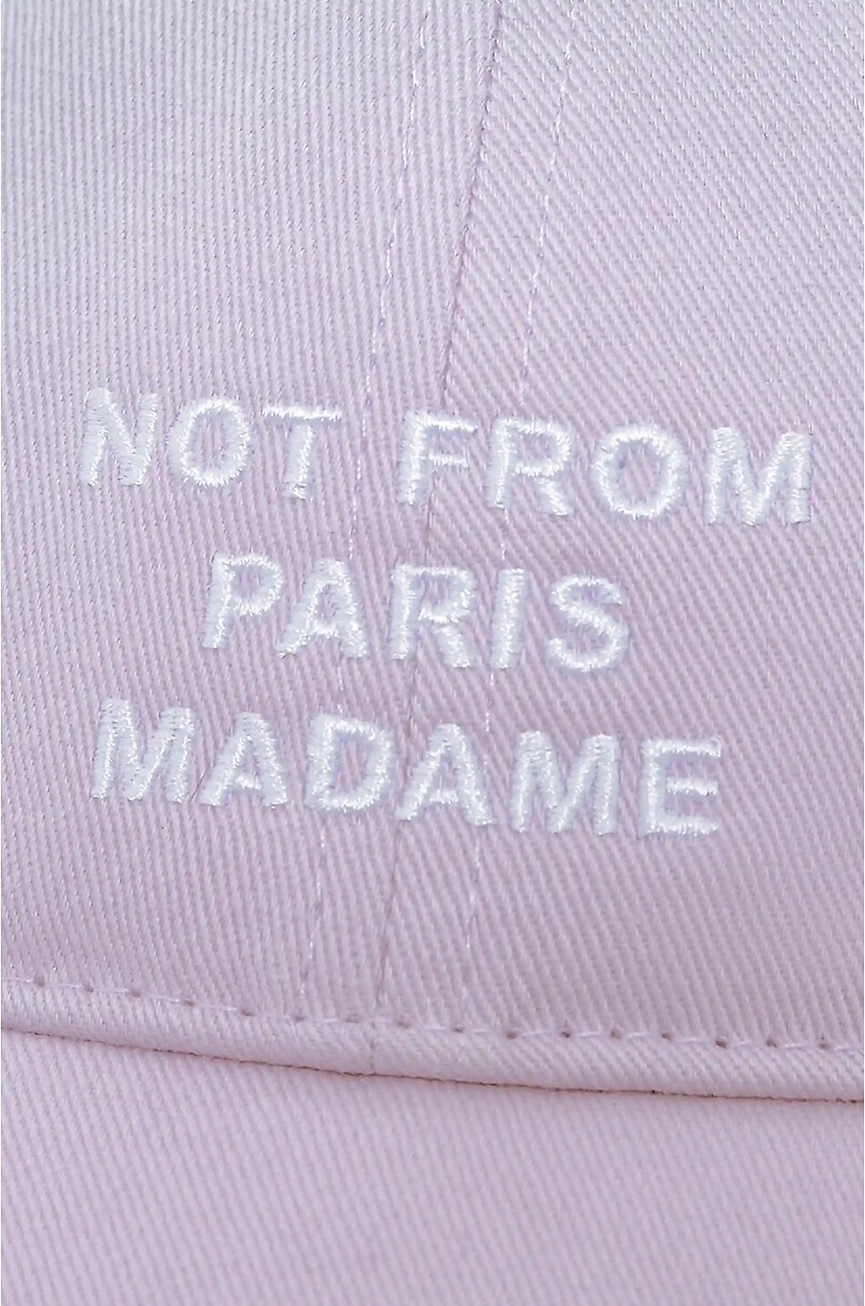 DROLE DE MONSIEUR Slogan cotton twill baseball cap Men LIGHT PURPLE 3