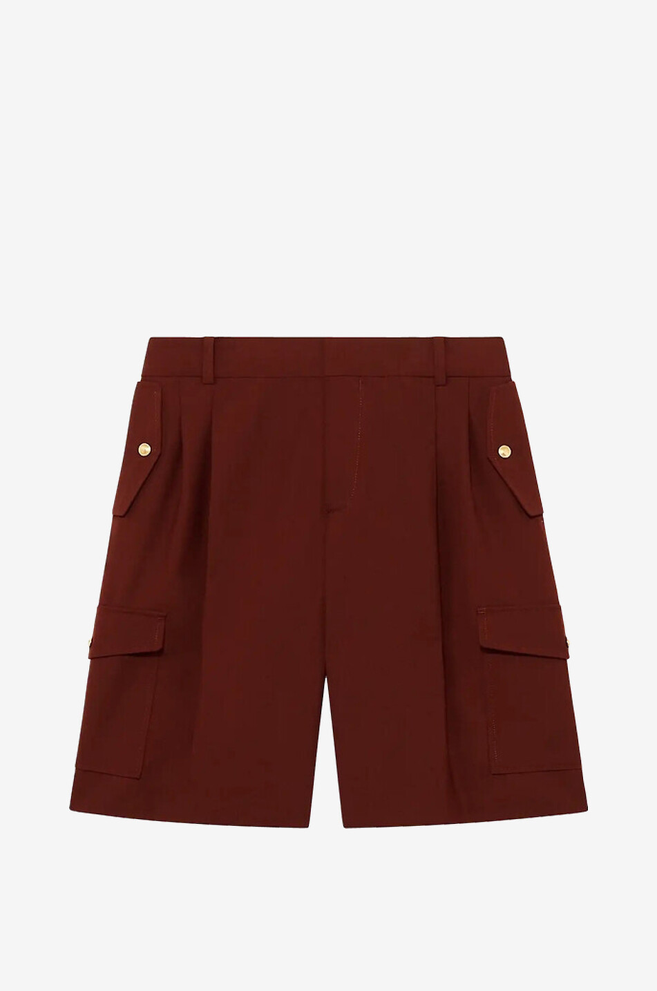 DROLE DE MONSIEUR Bermuda cargo en laine vierge mélangée Homme ROUGE FONCÉ 1