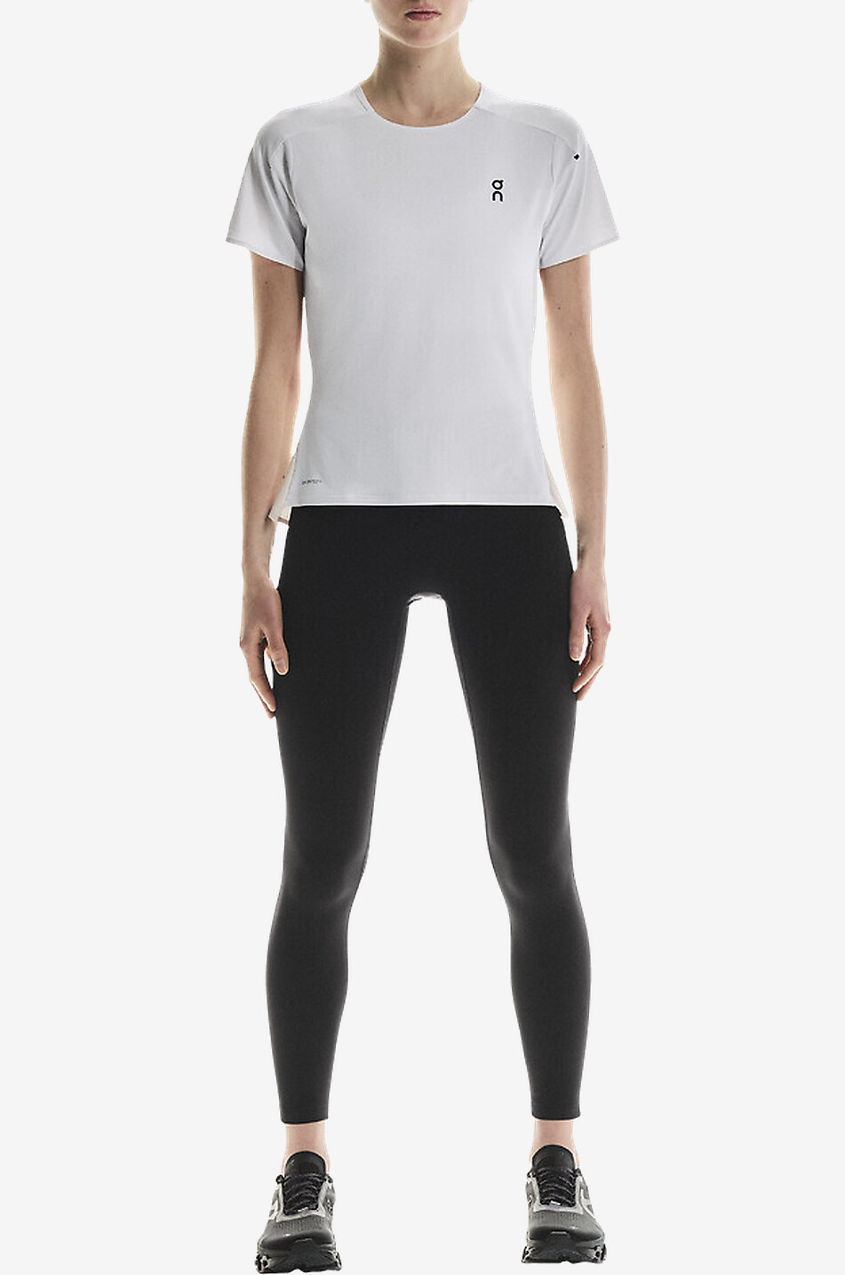 ON T-shirt à col rond en tissu technique Performance-T Femme BLANC 5