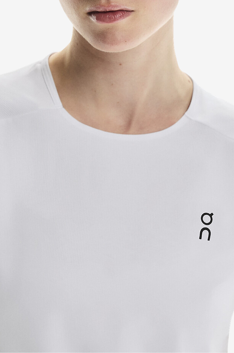 ON T-shirt à col rond en tissu technique Performance-T Femme BLANC 7