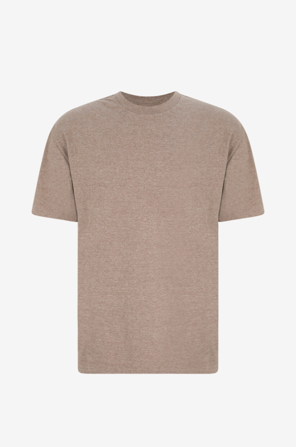 Seamless short-sleeved cotton T-shirt