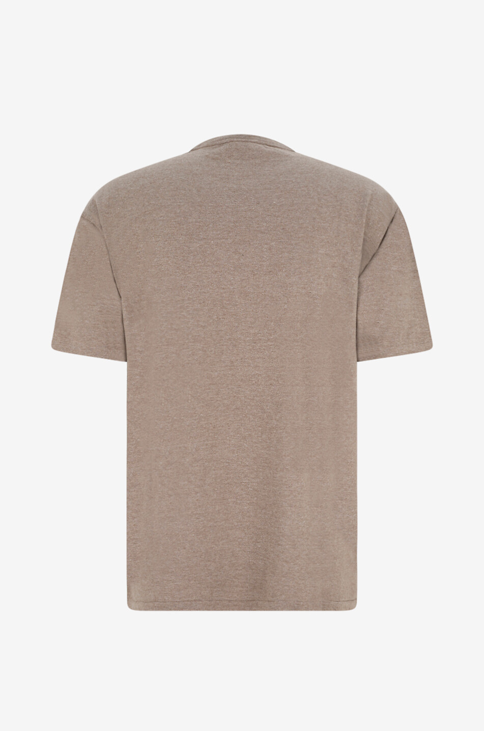 AURALEE Seamless short-sleeved cotton T-shirt Men BROWN 2