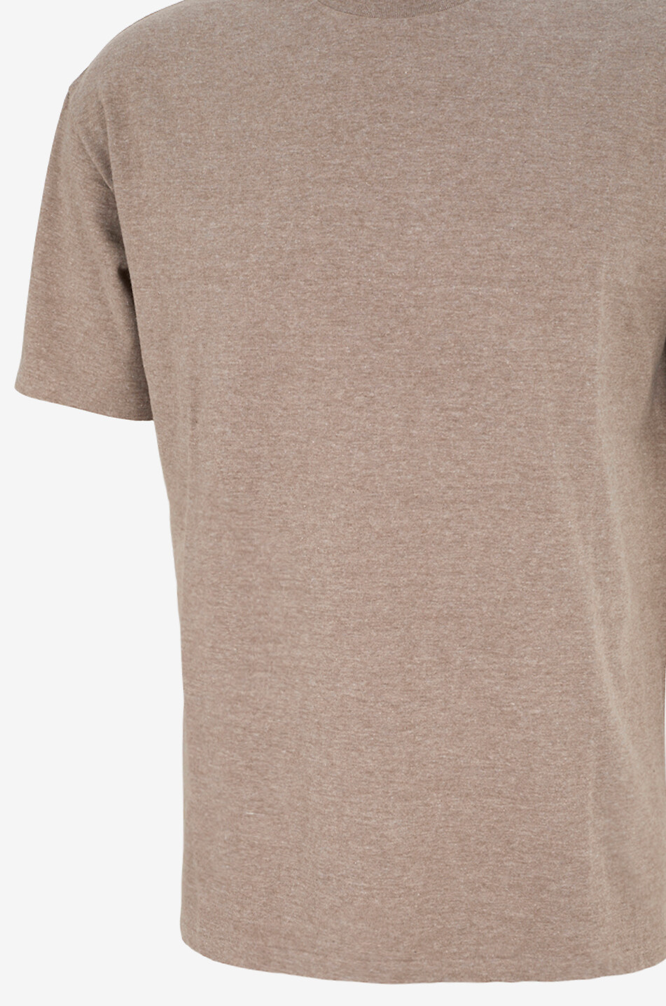 AURALEE Seamless short-sleeved cotton T-shirt Men BROWN 3