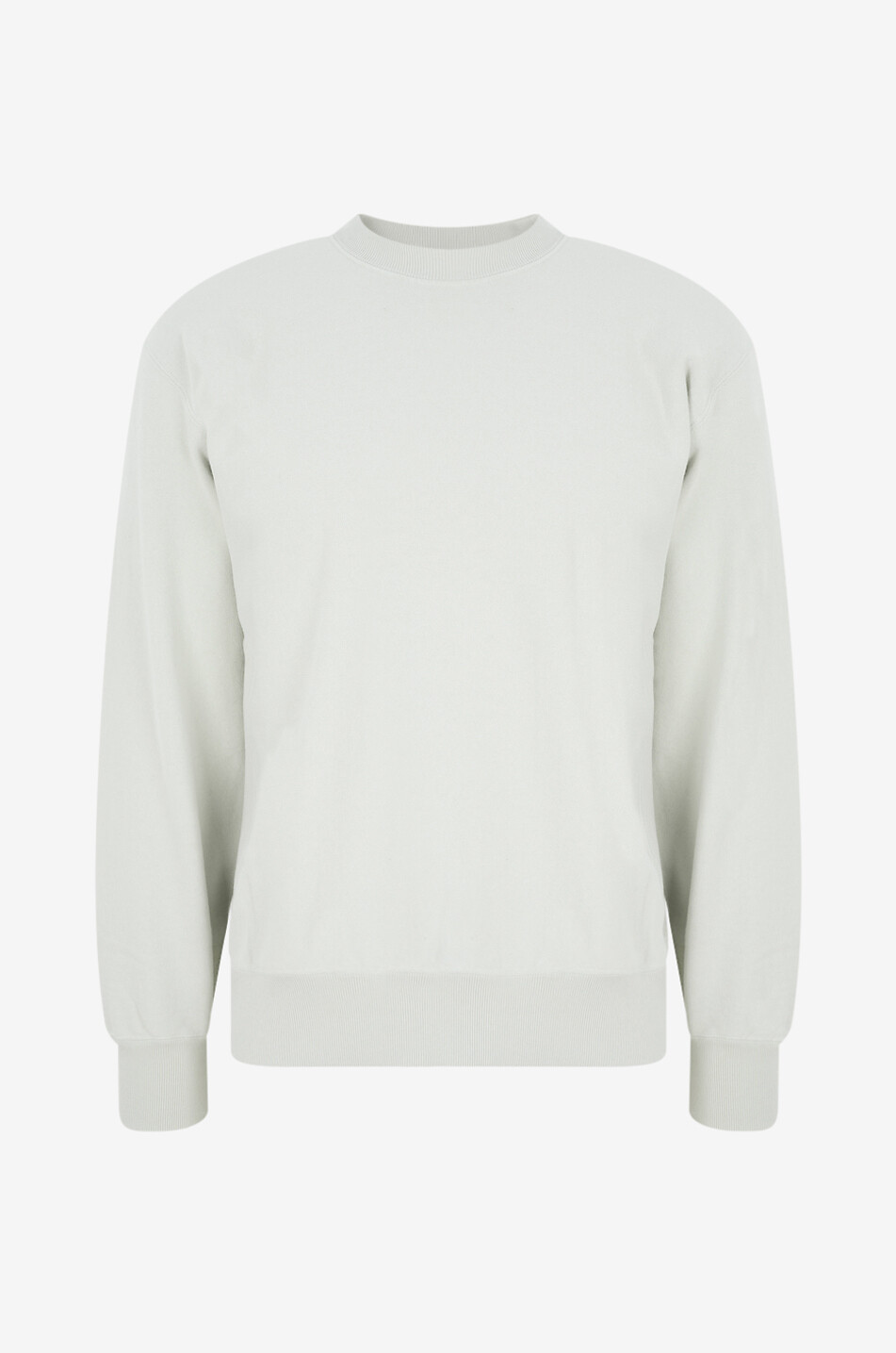 AURALEE Sweatshirt mit geripptem Rundhalsausschnitt aus Baumwolle Herren HELLGRÜN 1