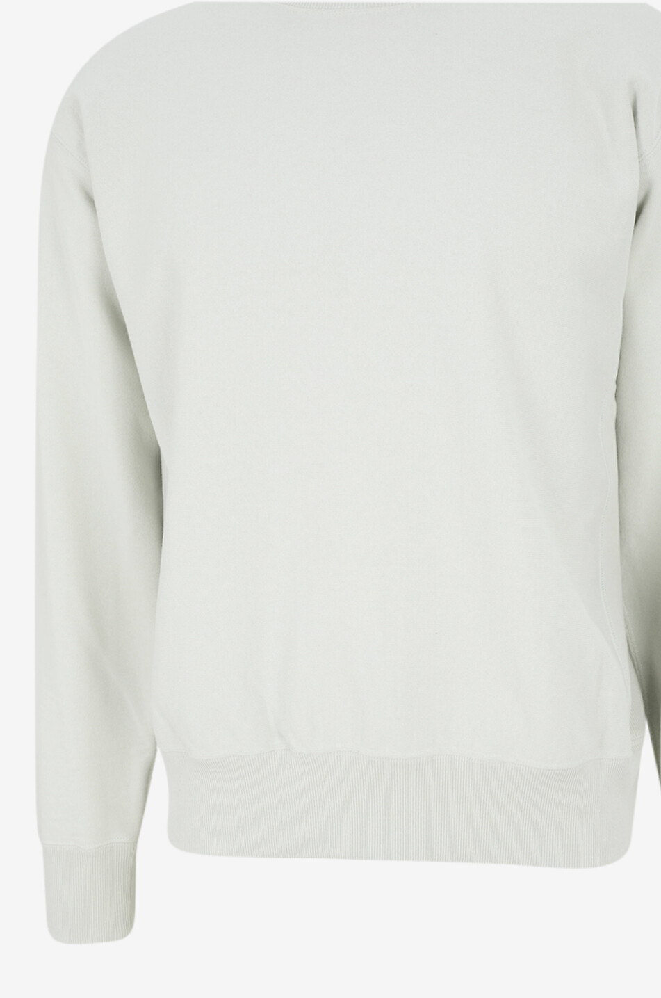 AURALEE Sweatshirt mit geripptem Rundhalsausschnitt aus Baumwolle Herren HELLGRÜN 3