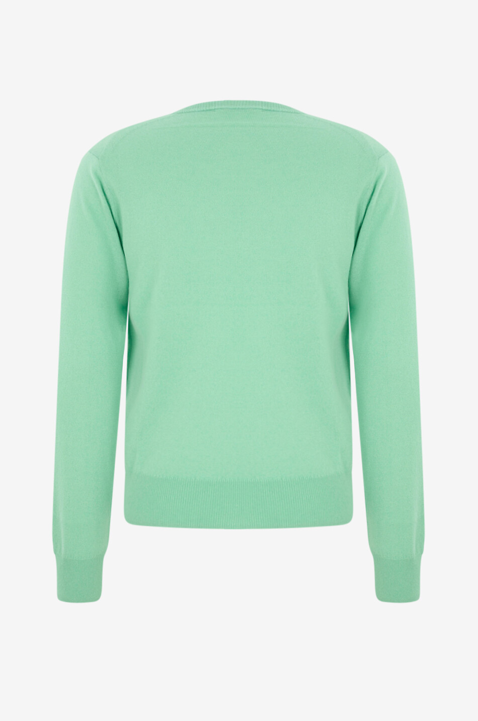 AURALEE V-neck cashmere and silk jumper Men GREEN 2