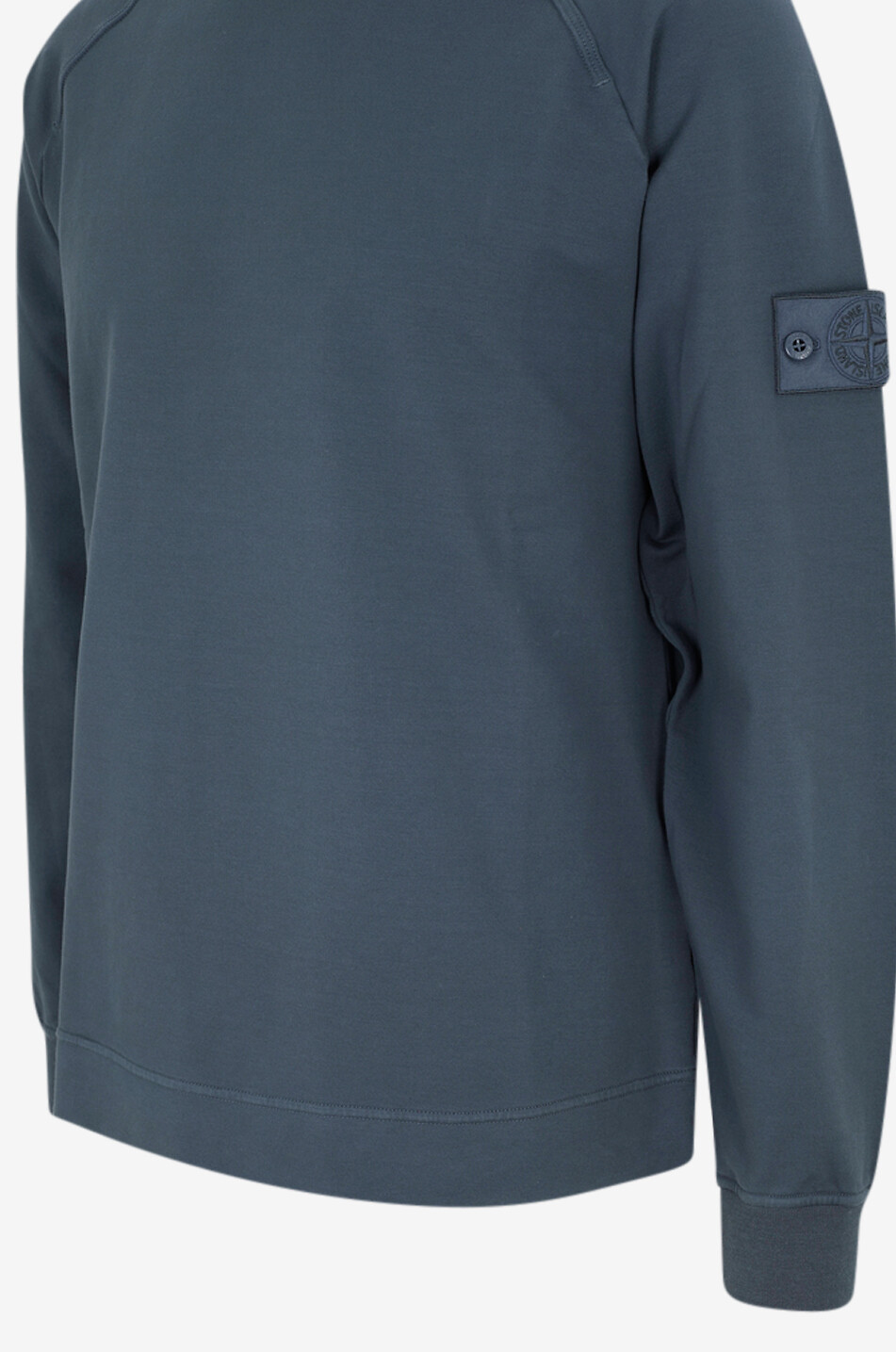 STONE ISLAND Sweatshirt mit Rundhalsausschnitt und Raglanärmeln aus Baumwolle Ghost Herren BLAU 3