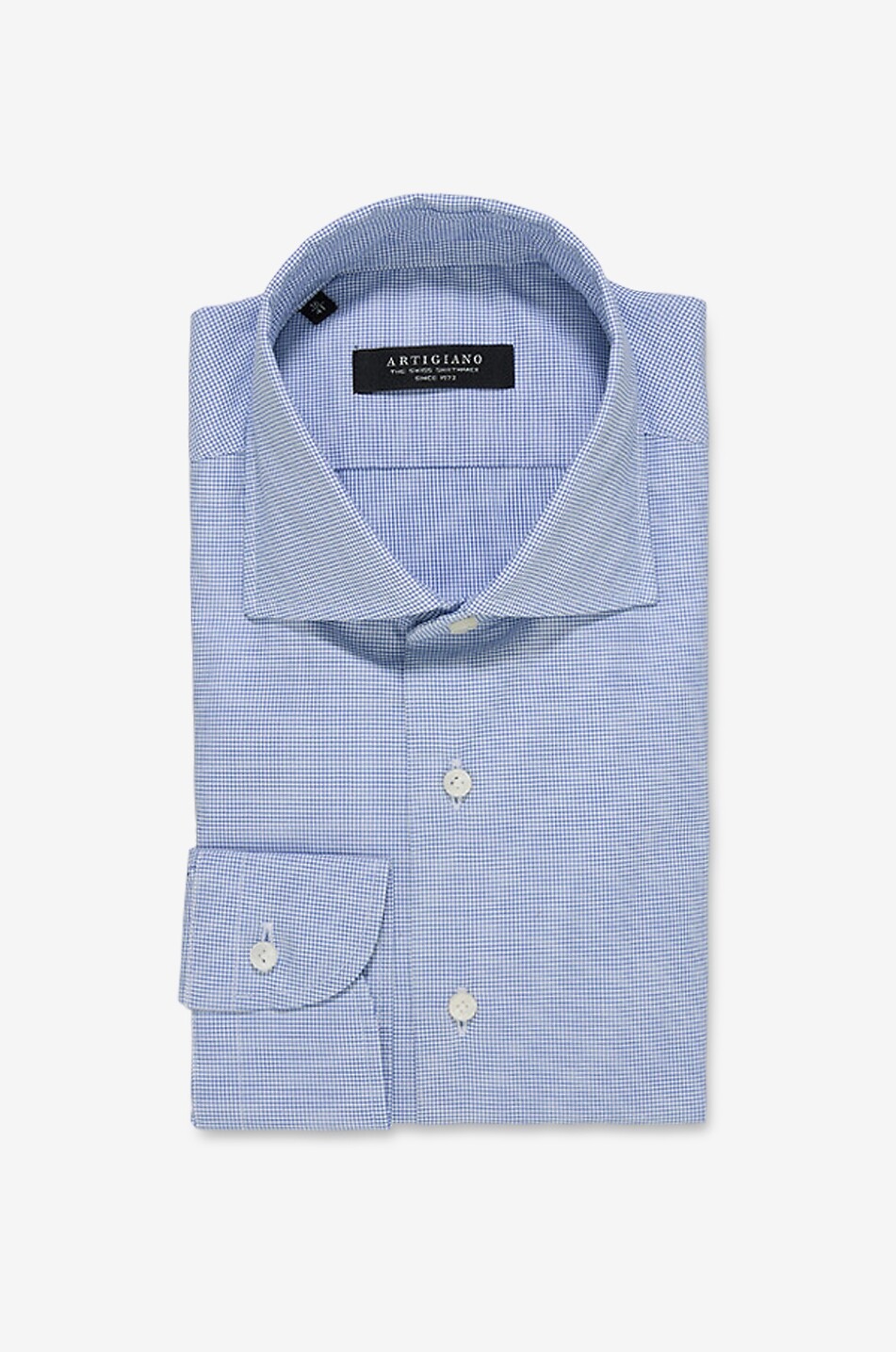 Leonardo long-sleeved cotton gingham check shirt