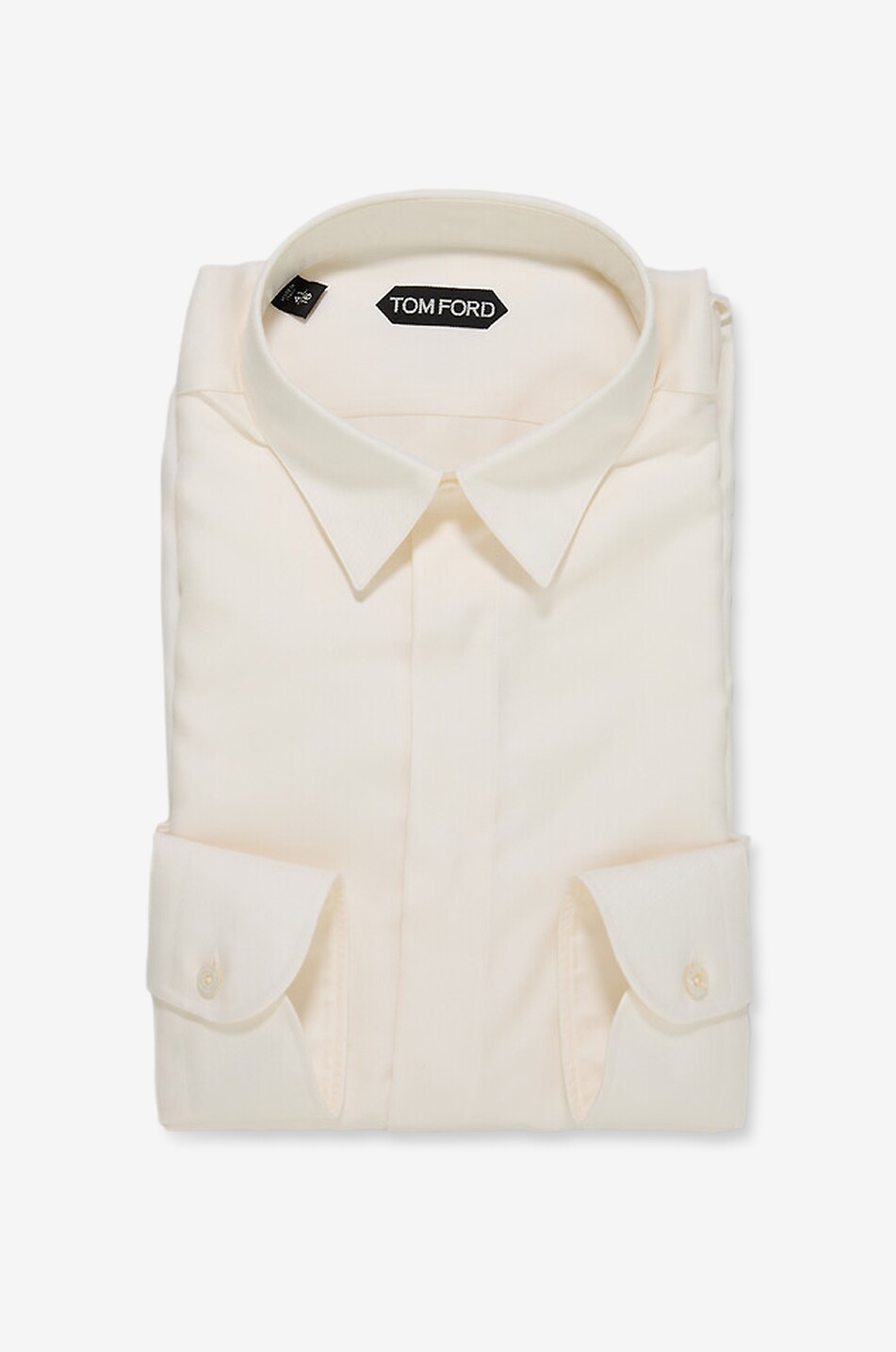 Chemise à col français en sergé de soie