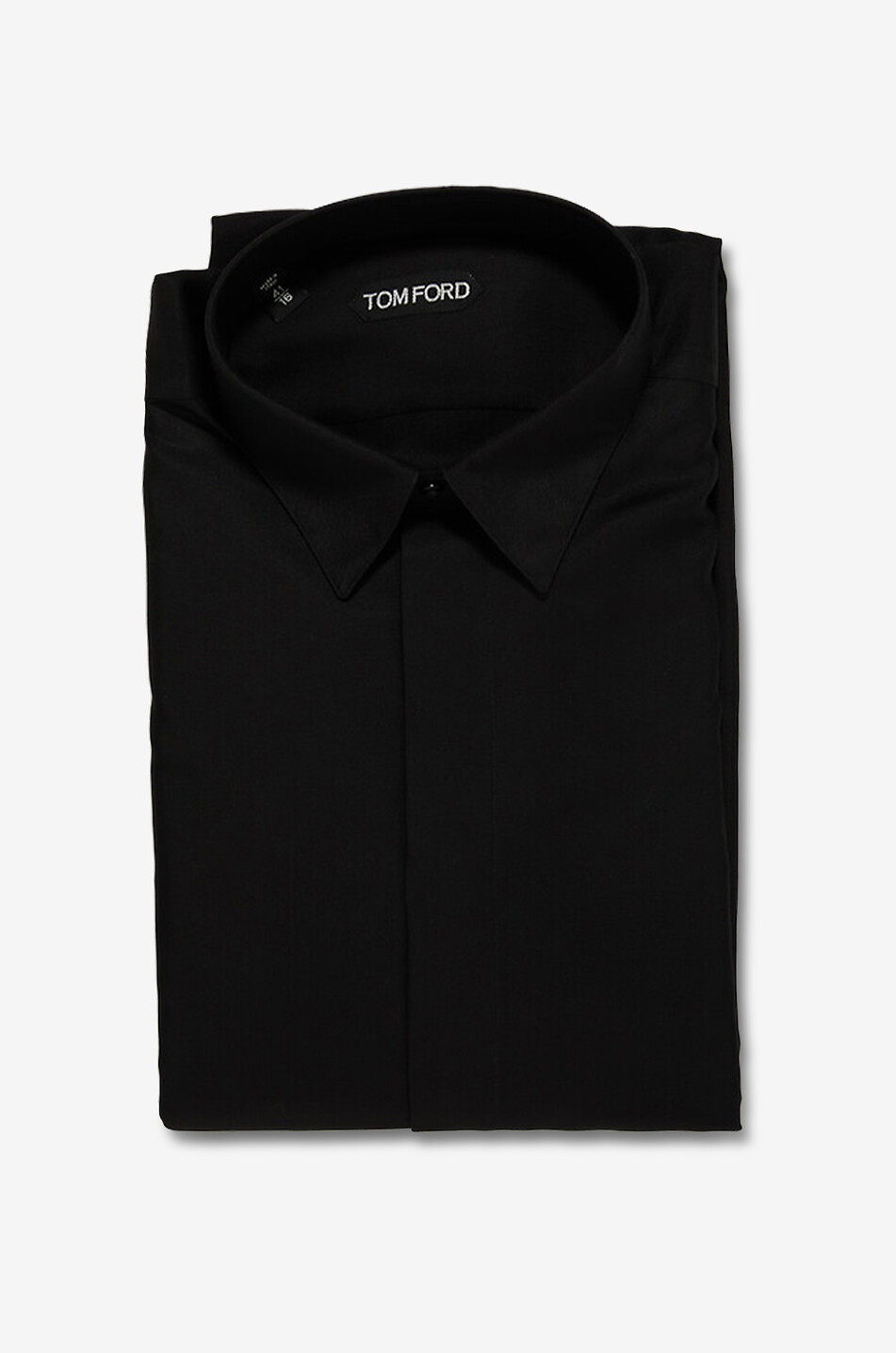Chemise à col français en sergé de soie