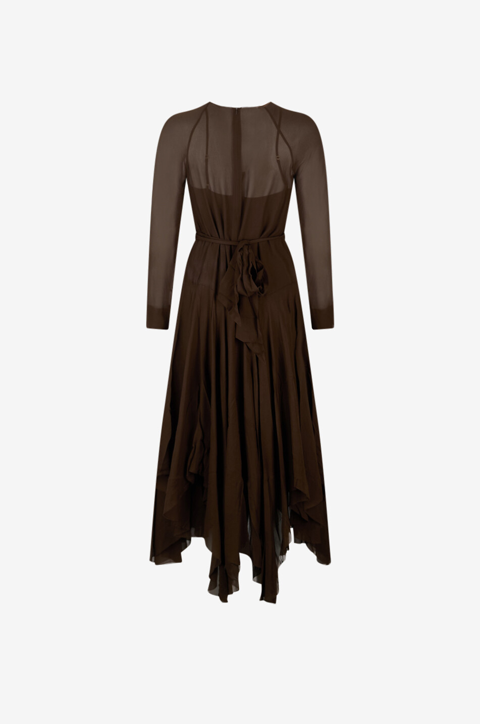 Robe Marron Zimmermann Taille XS - Longueur Mi-longue (118 Cm), Matière Viscose, Occasion Parfaite