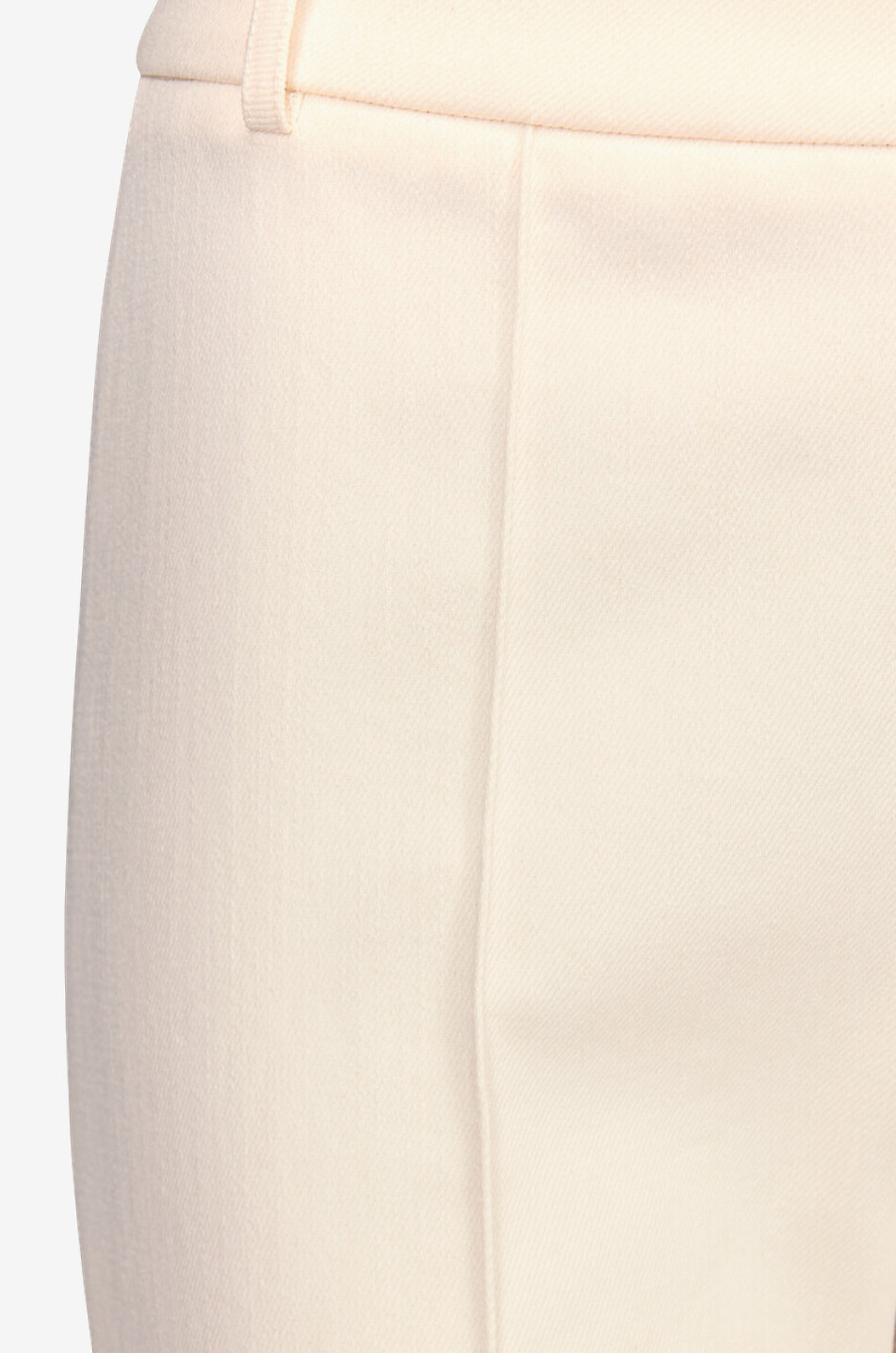 DESTREE Pantalon droit à plis en coton Yoshitomo Denim Femme BLANC CASSE 2