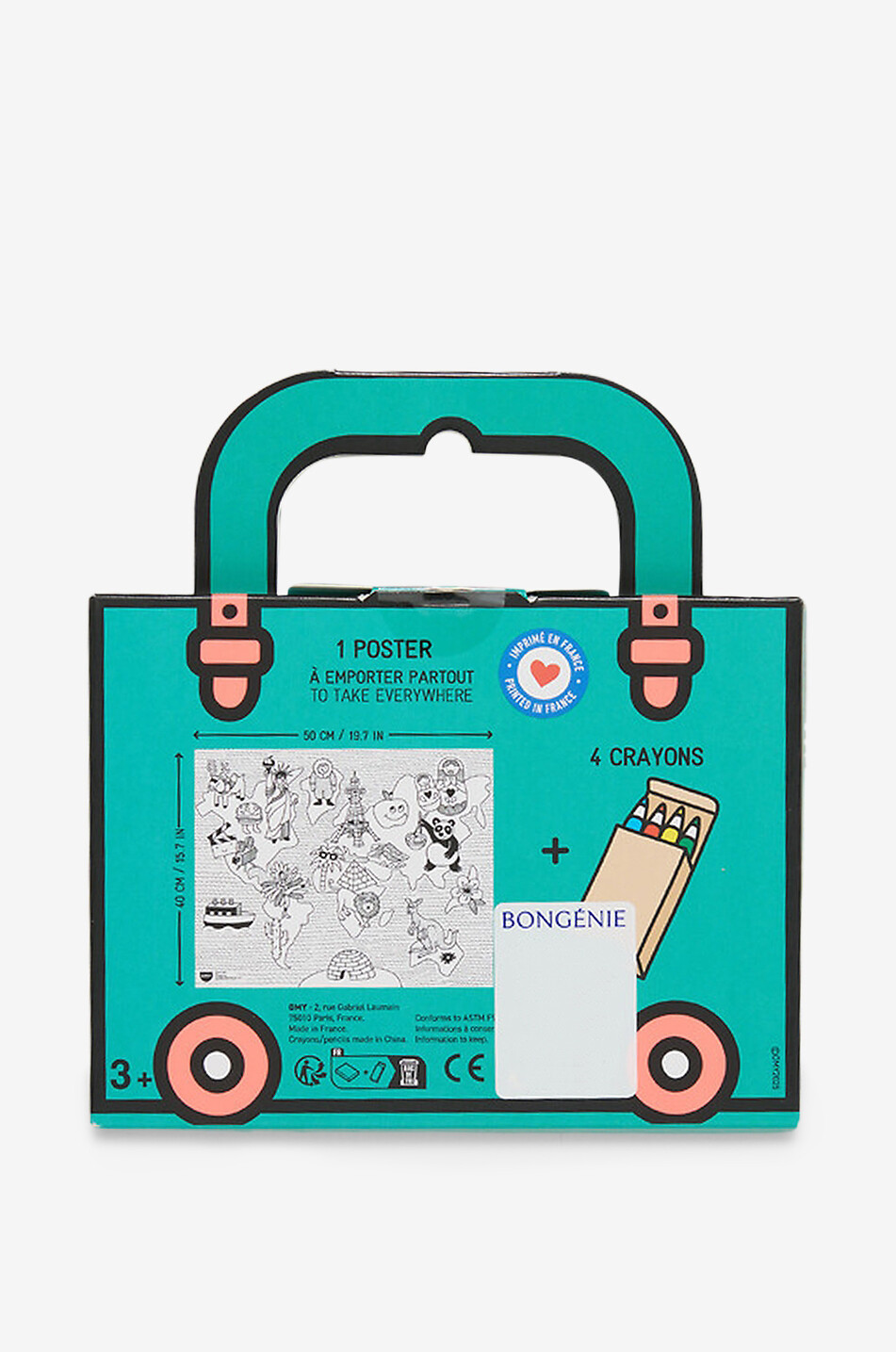 OMY Malbuch-Set für Kinder Atlas Unisex BLAU 2