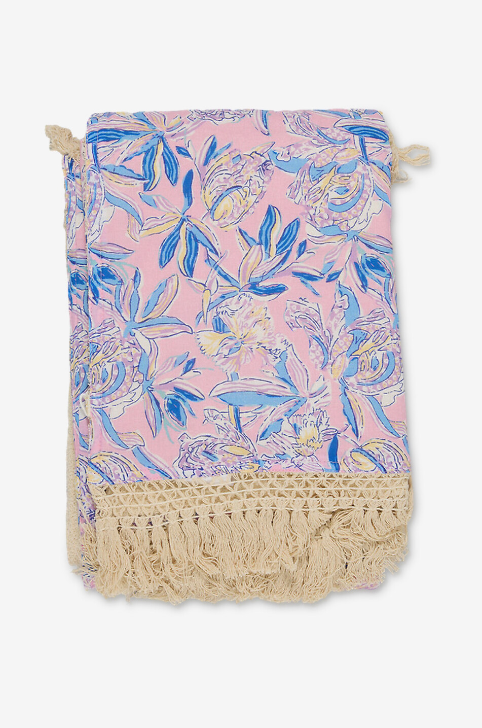 Lana organic cotton fringed bath towel