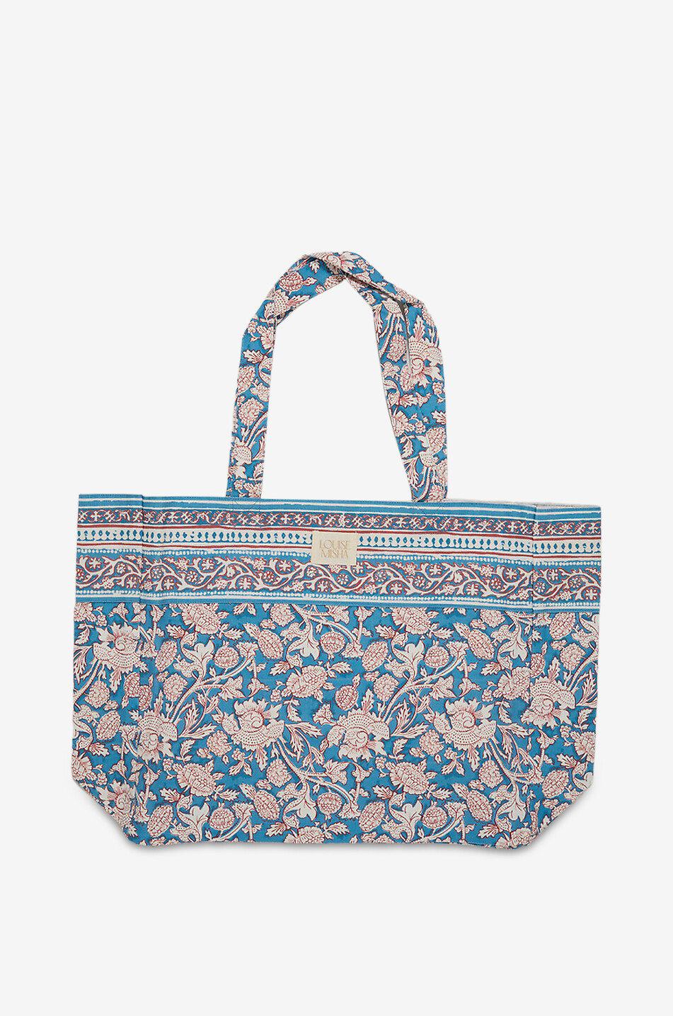 Beverly floral cotton trapeze tote bag
