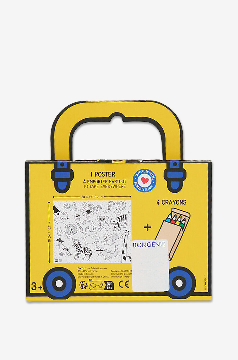 OMY Mini-Malset für Kinder Tiere Unisex GELB 2