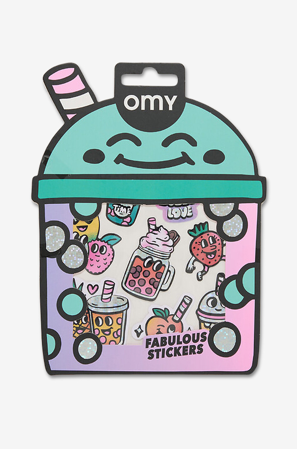 Sticker-Bogen für Kinder Bubble Tea