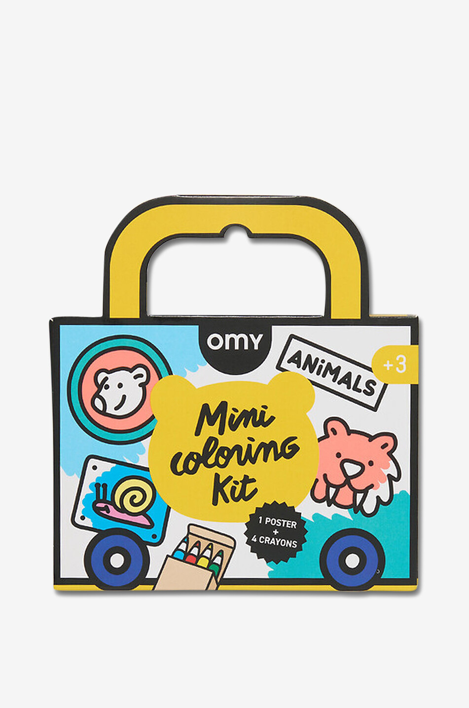 OMY Mini-Malset für Kinder Tiere Unisex GELB 1