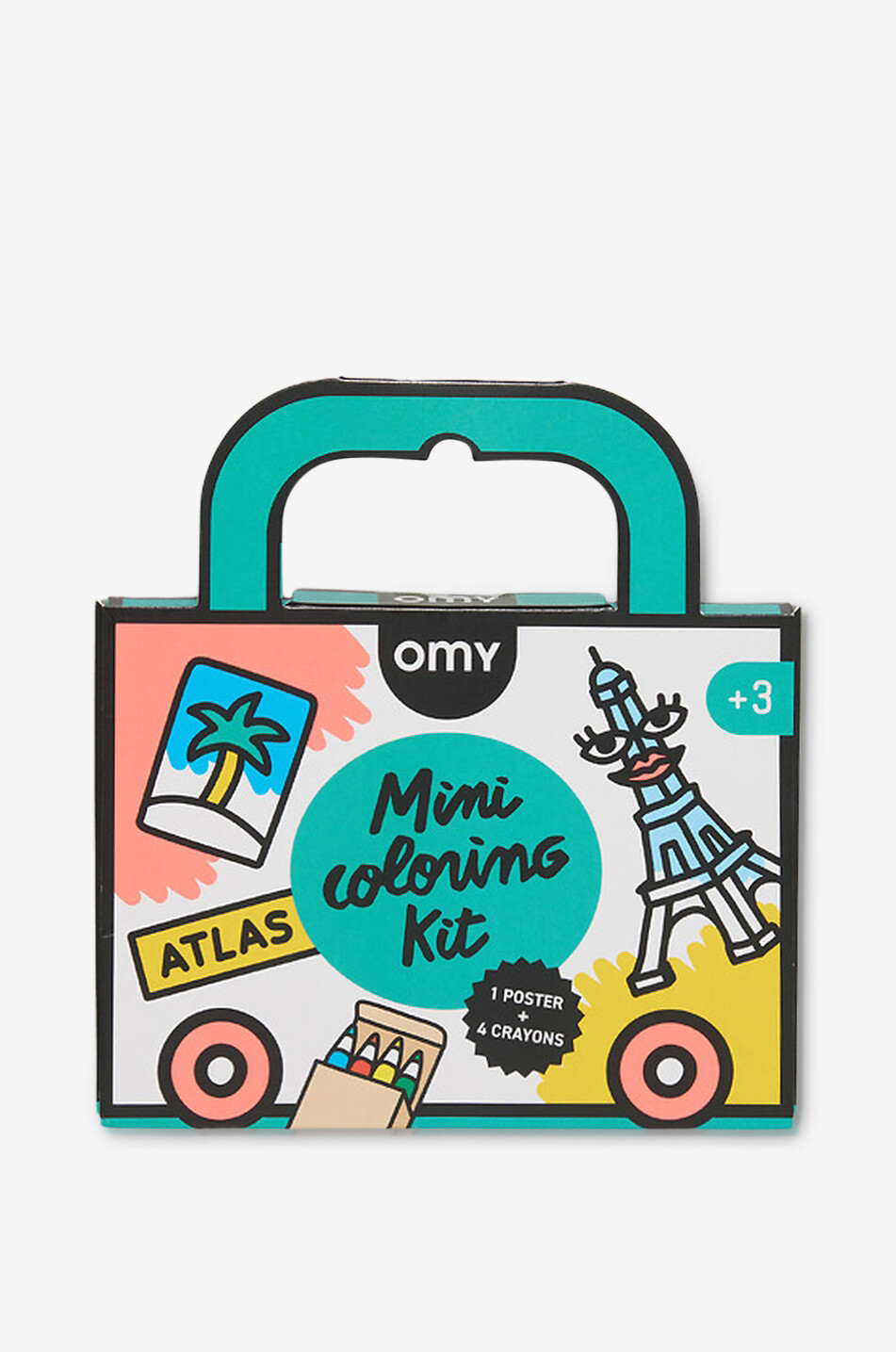 OMY Malbuch-Set für Kinder Atlas Unisex BLAU 1