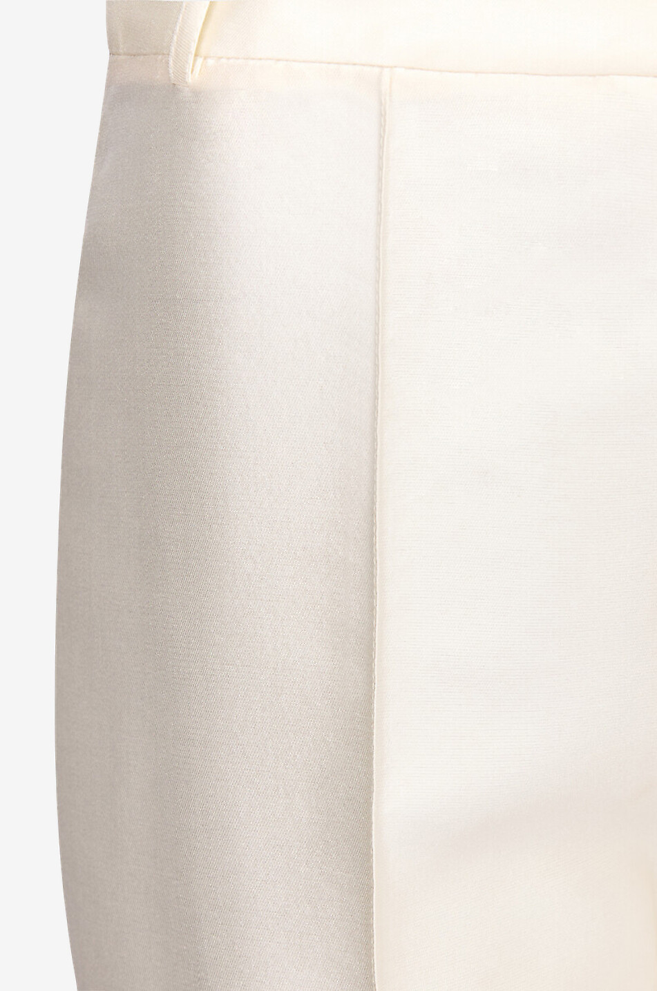 DESTREE Yoshimoto pleated straight-leg satin trousers Women WHITE 2