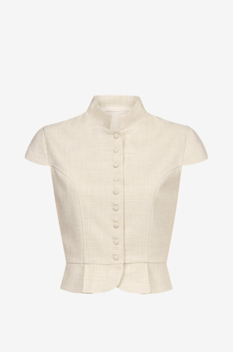 Amoako Summer Miele canvas Mandarin collar lightweight jacket