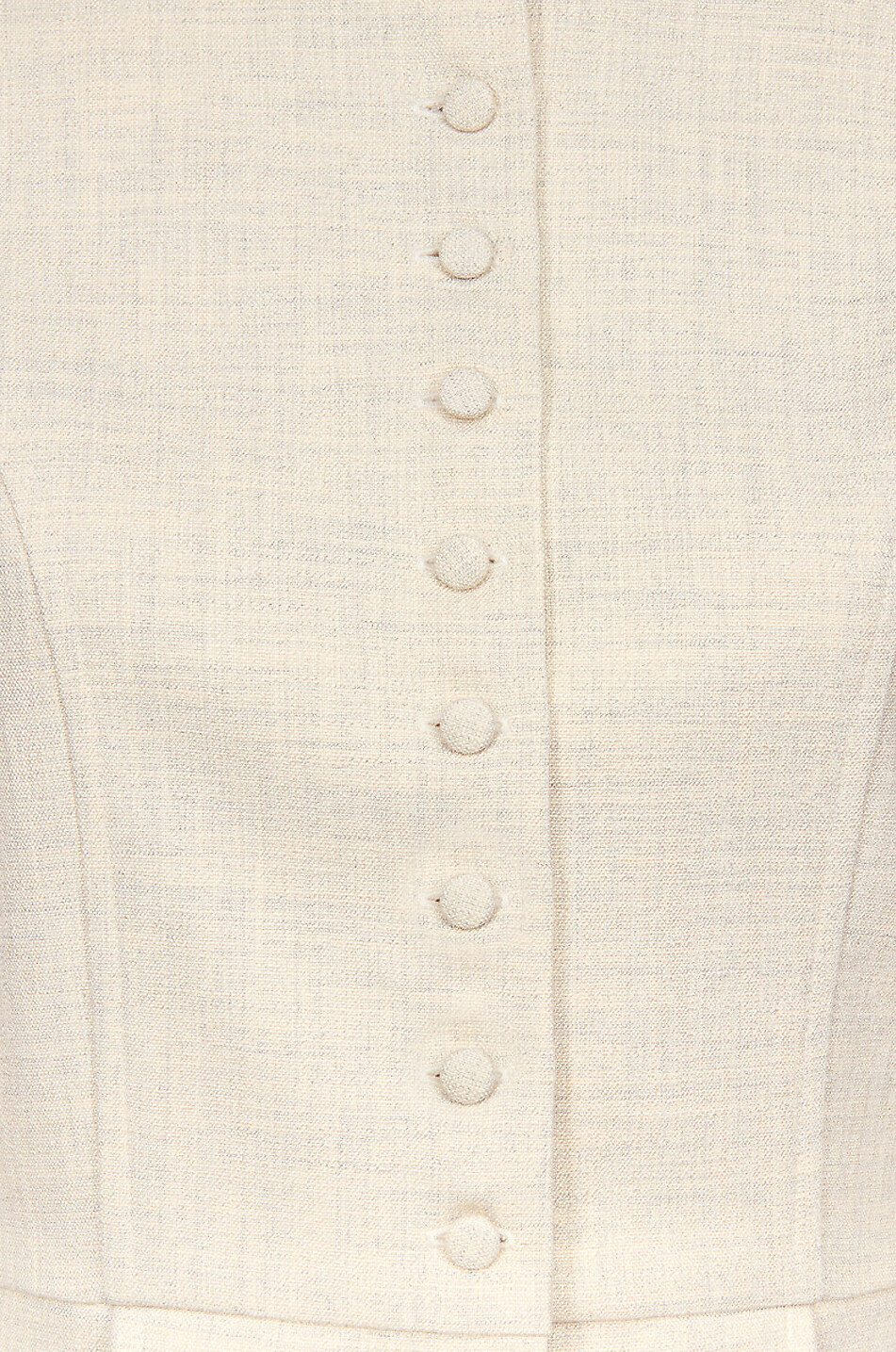 DESTREE Amoako Miele short viscose blend lightweight mandarin collar puffed sleeve jacket Women [akeneo-beigefonce] 2