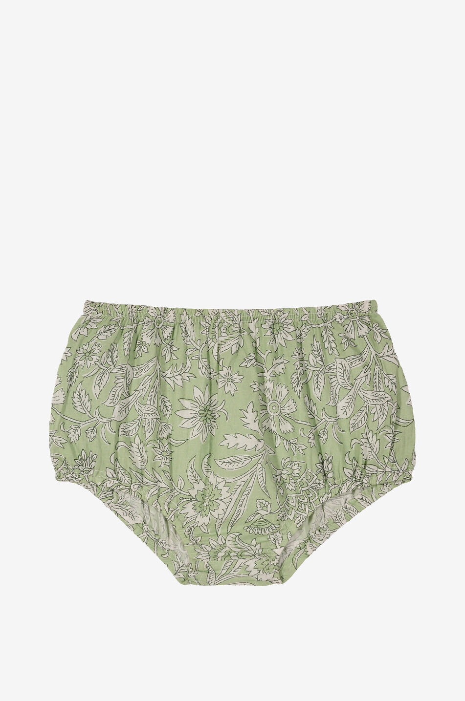 MARIA DE LA ORDEN Bloomer bébé en coton imprimé fantaisie Lou Bébé VERT CLAIR 1