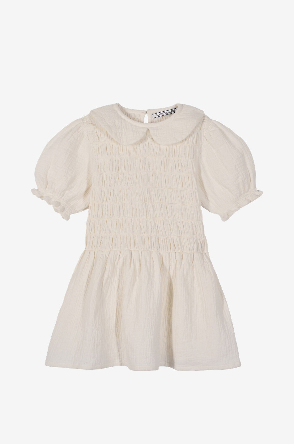 MARIA DE LA ORDEN Aleria girl's short cotton gauze dress Girl WHITE 1
