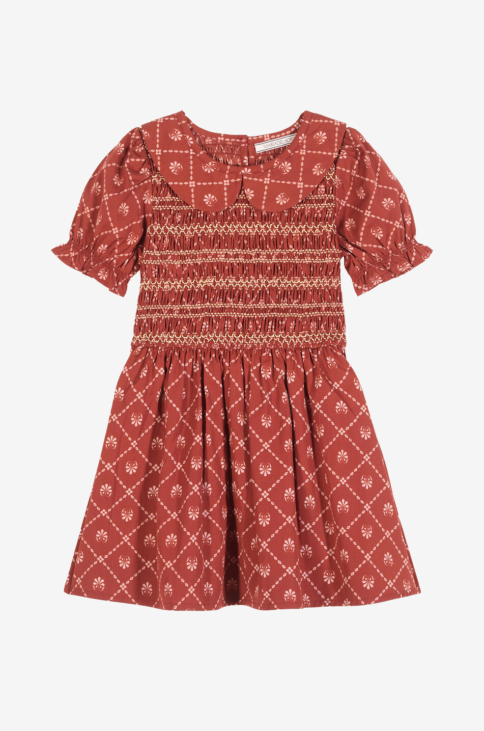 Aleria girl's short cotton gauze dress