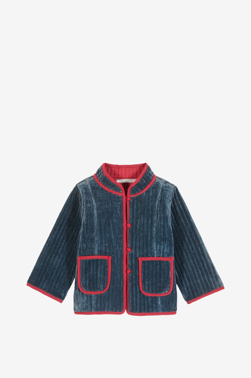 MARIA DE LA ORDEN Kurze leichte Jacke aus Cord für Mädchen Fittonia Mädchen DUNKELBLAU 1