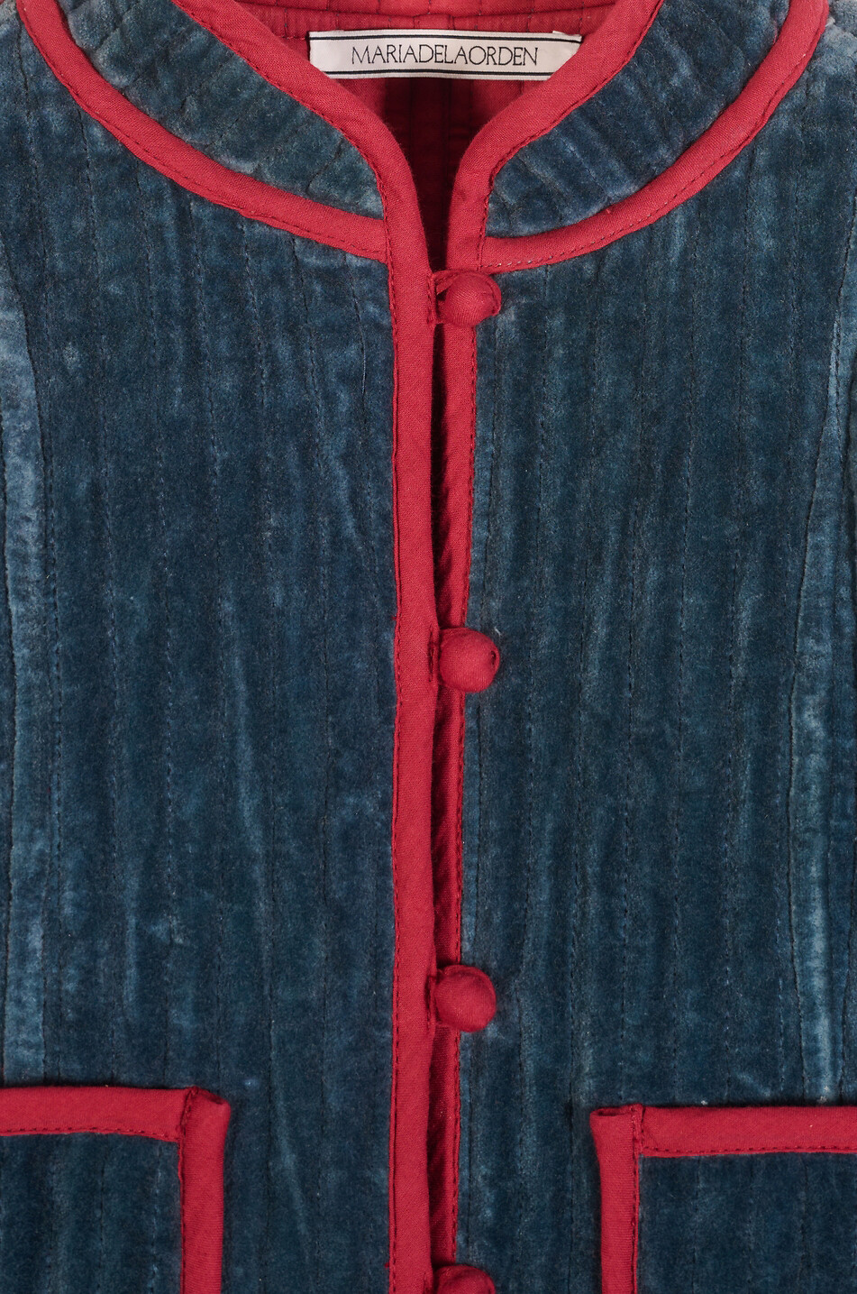 MARIA DE LA ORDEN Kurze leichte Jacke aus Cord für Mädchen Fittonia Mädchen DUNKELBLAU 2