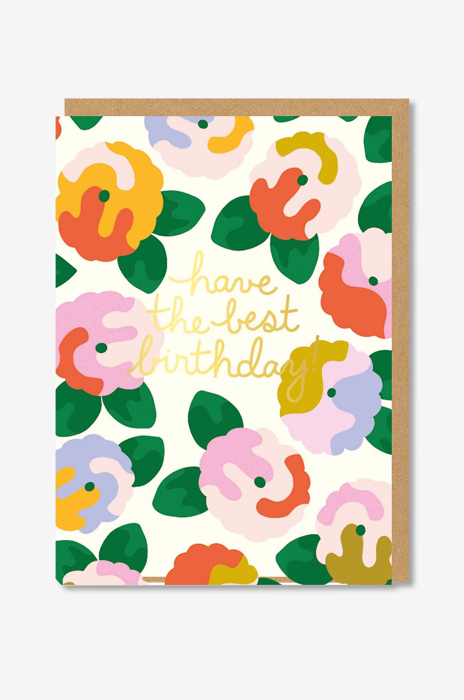 OHH DEER Birthday greeting card floral Have The Best Birthday Home MULTI COLOURED 1