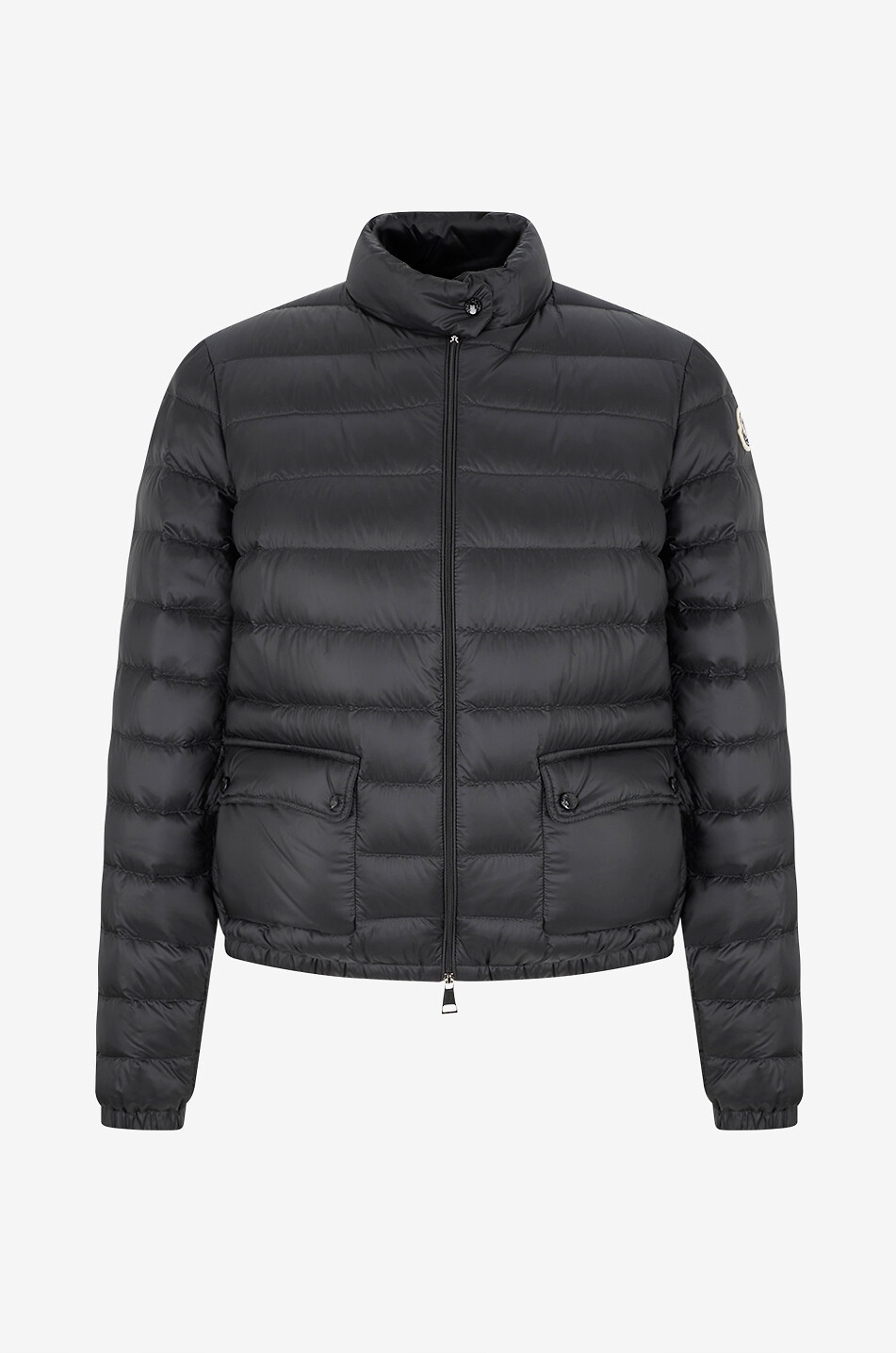 MONCLER Kurze Steppdaunenjacke aus Funktionsstoff Lans Damen SCHWARZ 1