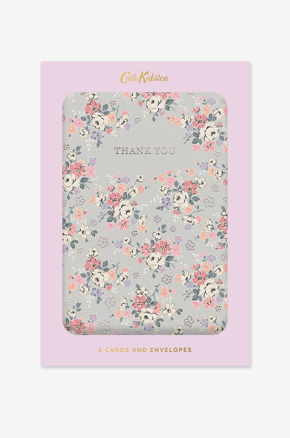 Dankeskarten-Set aus Papier Clifton Rose