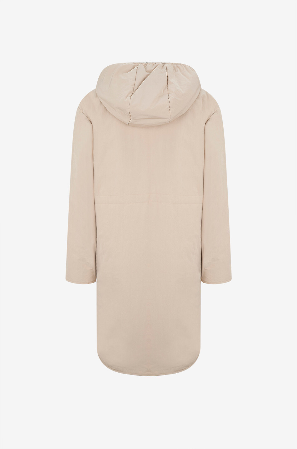 MONCLER Thymlong reversible hooded oversized longline parka Women BEIGE 2