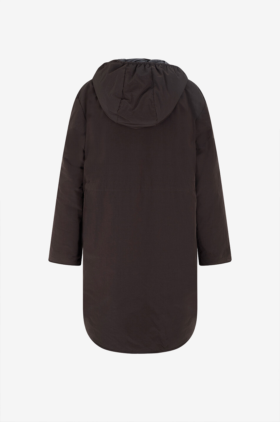 MONCLER Thymlong reversible hooded oversized longline parka Women BLACK 2