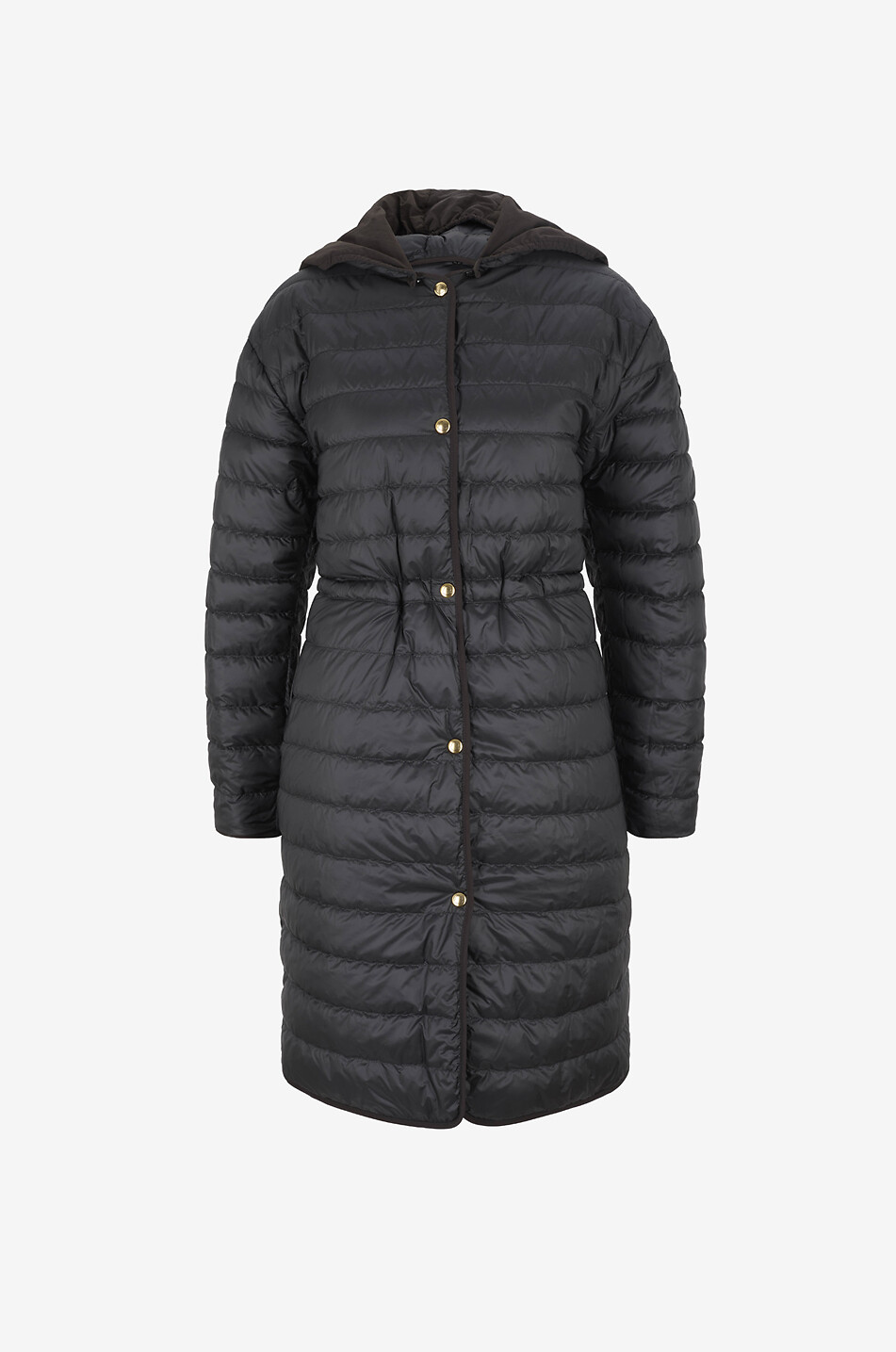 MONCLER Thymlong reversible hooded oversized longline parka Women BLACK 3