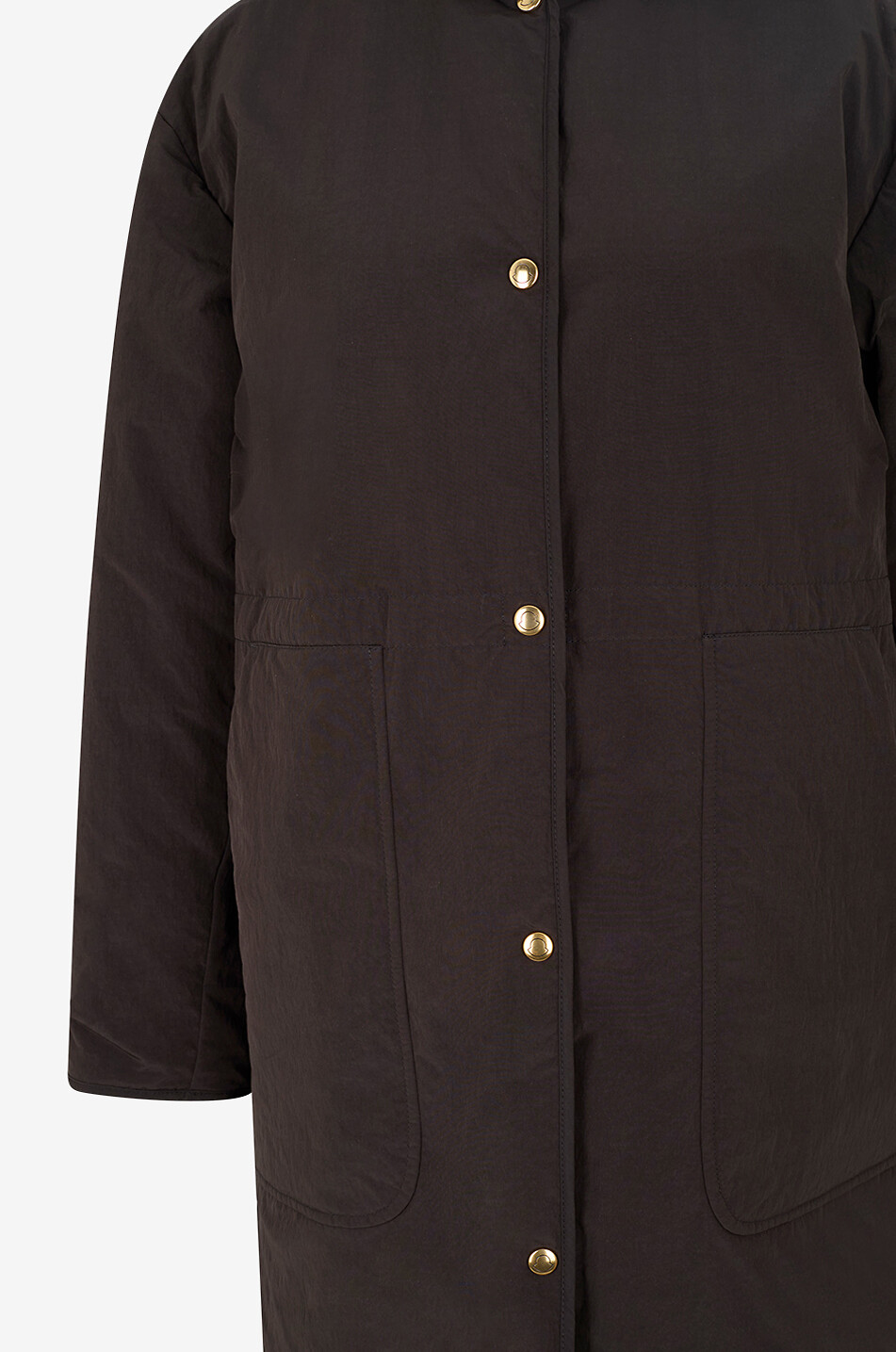 MONCLER Thymlong reversible hooded oversized longline parka Women BLACK 5